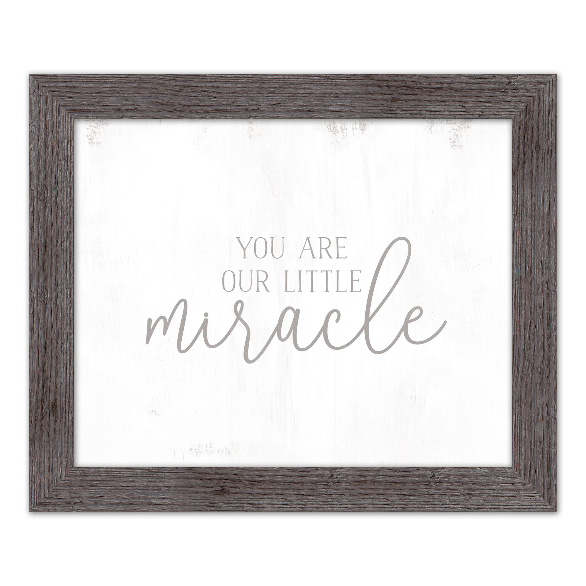 Our Little Miracle Framed Print Wall Hanging